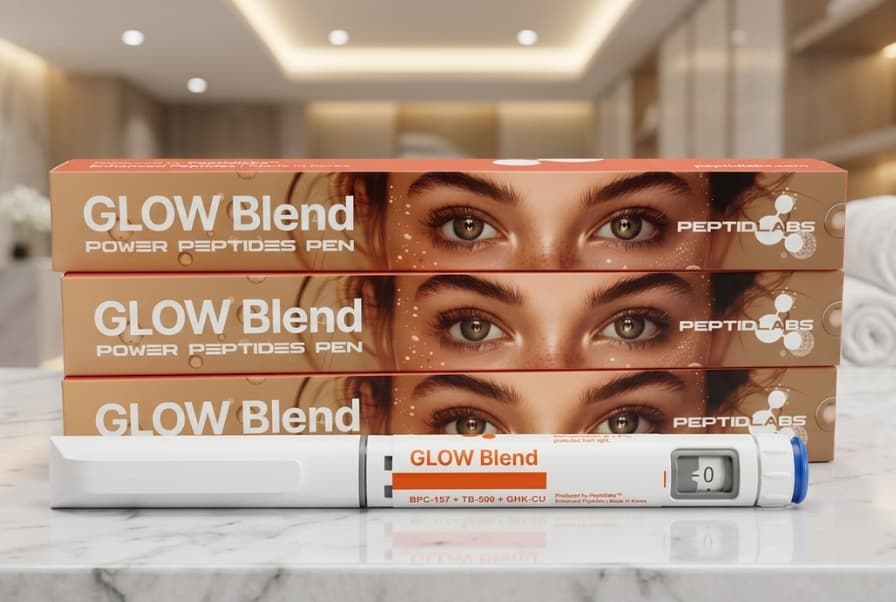 Caneta GLOW GHKU 50 mg + BPC-157 10 mg + TB-500 10 mg
